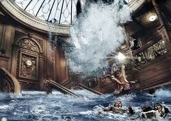 titanic ship underwater grand staircase