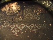 Linoleum tiles inside the Britannic's wreckage