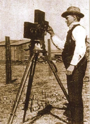 William Harbeck with a camera