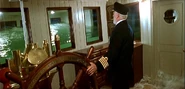 Movie screenshot of the Bridge flooding, with Captain Smith in the Wheelhouse