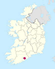Ireland adm location map