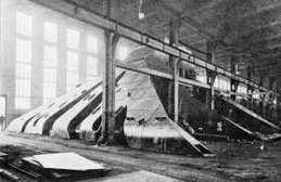 Boiler Casing in der Lagerhalle von 