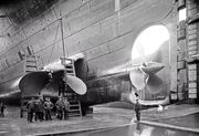 RMS Olympic with lost propeller blade