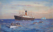 Carpathia Rescuing Titanic's Surviving Passengers