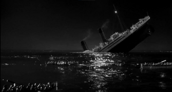 A Night to Remember (1958)'s depiction of the Plunge.