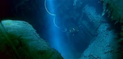 Another image showing the remains of the Grand Staircase in the wreck