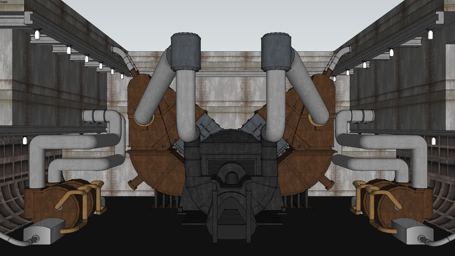 titanic engine room map