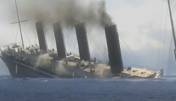 rms lusitania sinking simulation