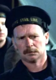 Arthur John Bright in the 1997 movie, during the evacuation