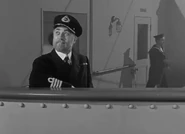Captain Smith on the bridge wing