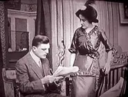 Dorothy-LuckyHoldUp.webp (14 KB) Dorothy Gibson and Lamar Johnstone in a scene from the comedy, A Lucky Holdup (1912). The film was released April 11, 1912 while Gibson was on the RMS Titanic