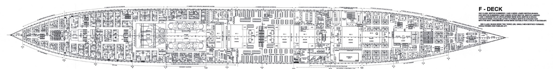 Later Deck Plan of Titanic's F-Deck
