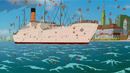 RMS Carpathia, as seen in The Legend of the Titanic (1999)