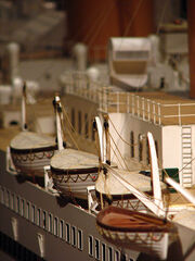 Titanic model lifeboats