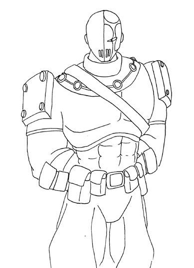 coloring pages of death stroke