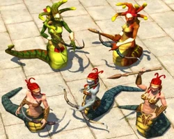 Left to right, top to bottom: Geomancer, Profaner, Archer, Slayer, Guard