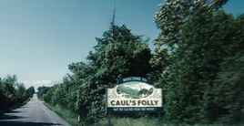 Cauls Folly Welcome Sign