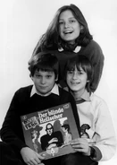 Manou Lubowski 1982 mit TKKG-Kollegen Veronika Neugebauer und Niki Nowotny. (Foto: Chris Nowotny, Quelle: www.nabehr.de)