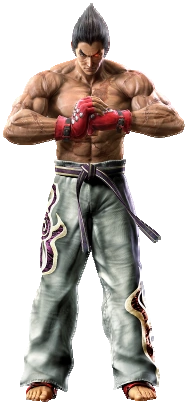 Guia de personagens - Evento KOFAS X Tekken 7 - Kazuya Mishima  Kazuya  Mishima é um personagem da franquia de jogos Tekken.Ele foi introduzido no  primeiro Tekken,onde ele é o protagonista