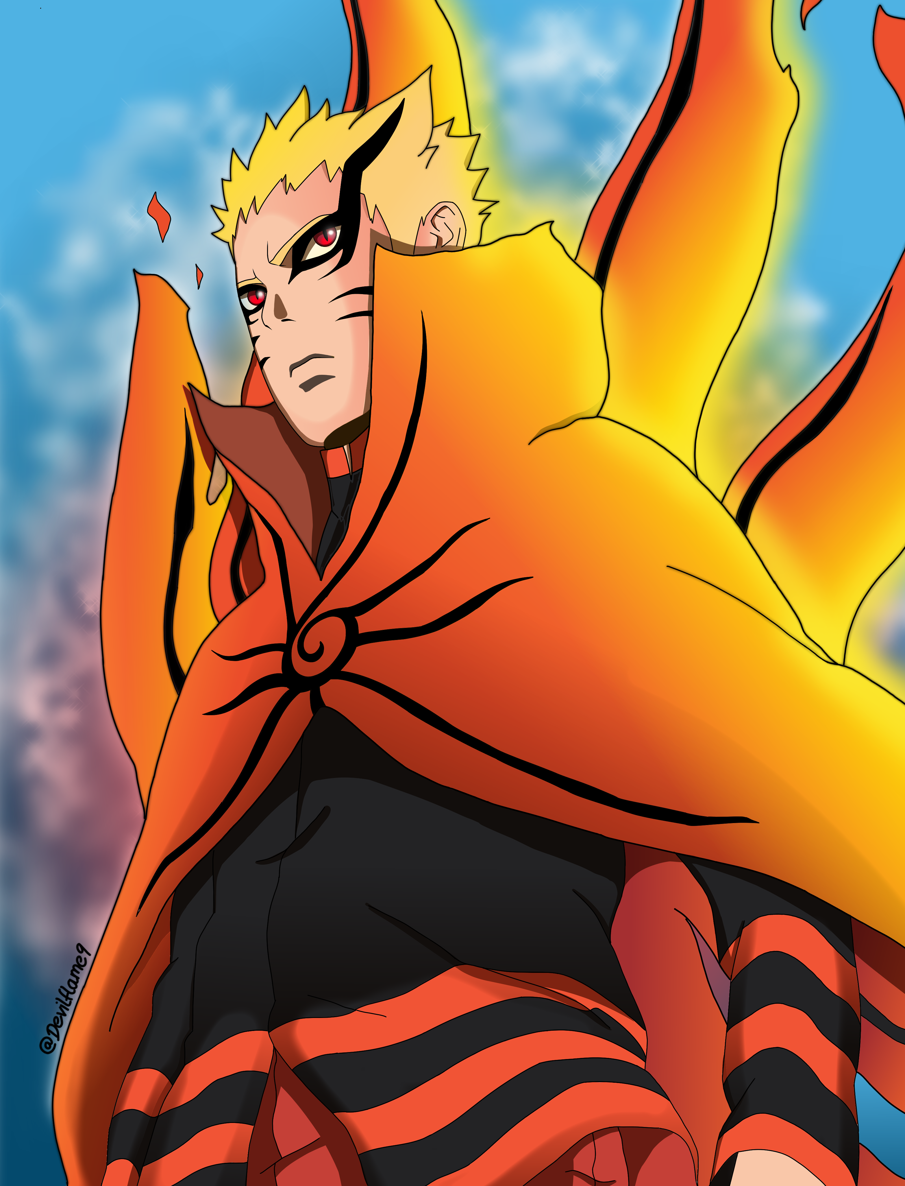 ♦️naruto♦️  Ilustração de personagens, Naruto uzumaki