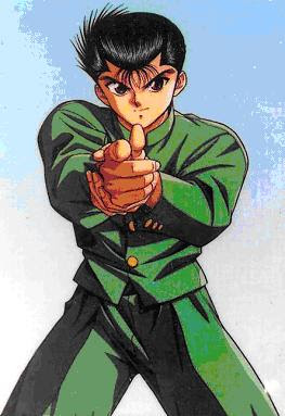 Deu trabalho, mas consegui! Vetorizei o Yusuke Urameshi do anime