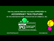MPAA Rating Screen (Seen on the first theatrical trailer of the movie)