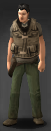 A survivor wearing a Scavenger Vest