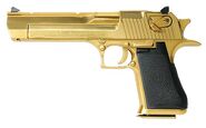 A gold-plated Desert Eagle in real life