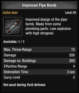 Level 20 Improved Pipe Bomb