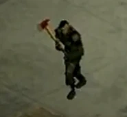 A survivor wielding a Fire Axe in the trailer