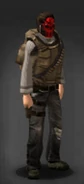 Survivor wearing the Commando Gear.