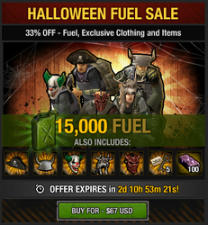 Halloween Fuel Sale 2013 - 15,000