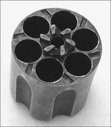 A revolver's cylinder in real life.
