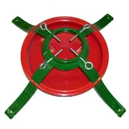 A Christmas tree base in real life.