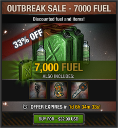 Outbreak Sale - 7000 - $32.90 USD