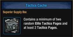 Tactics Cache box - package view