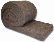 Wool insulation.jpg (28 KB) A roll of wool, used in thermal insulation.