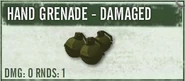 Damaged Hand Grenades - there is no difference in damage
