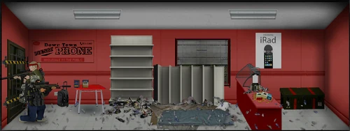 Interior of the store