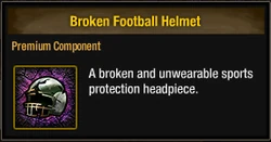 Tlsdz broken football helmet