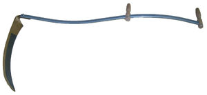 A real life scythe, the basis for The Harvester