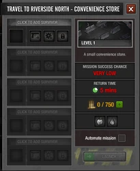 The Travel To Location menu