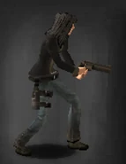 Survivor with a holster.