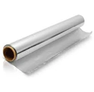A roll of aluminium foil in real life.