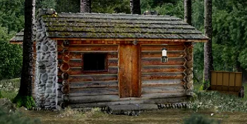 Exterior of the cabin