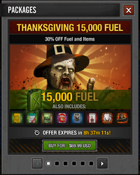 Thanksgiving Fuel Sale - 15,000