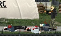 A glitch where zombies spawn inside the park.