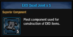 Exo quad joint