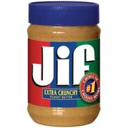 A brand of peanut butter in real life