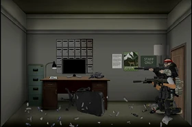 Staff room (to the left of the lobby)